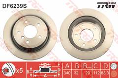 Bremžu disks DF6239S