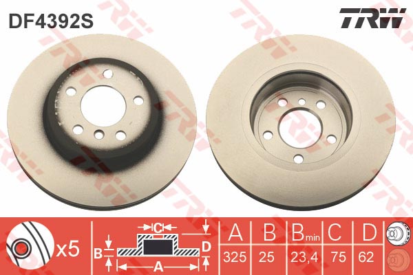 Bremžu disks DF4392S