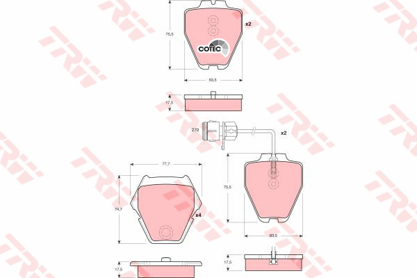 Bremžu kluči GDB1371
