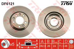 Bremžu disks DF6121