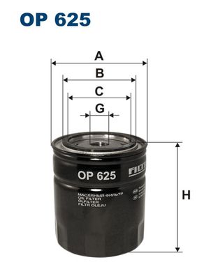 Eļļas filtrs OP625