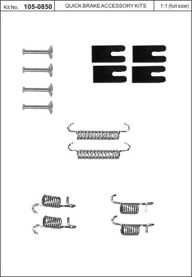 Bremžu loku montāžas komplekts 105-0850