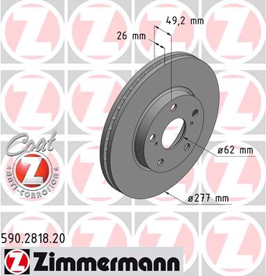 Bremžu disks 590.2818.20