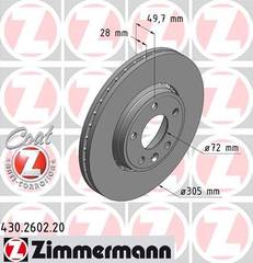 Bremžu disks 430.2602.20