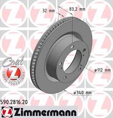 Bremžu disks 590.2816.20