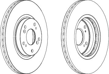 Bremžu disks DDF1424