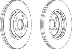 Bremžu disks DDF1424
