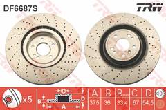 Bremžu disks DF6687S