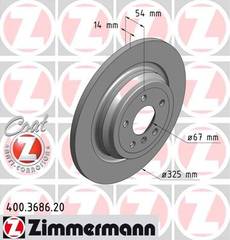 Bremžu disks 400.3686.20