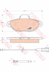 Bremžu kluči GDB1745