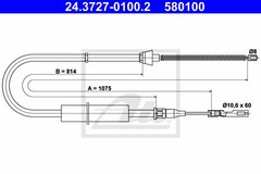 Bremžu trose 24.3727-0100.2