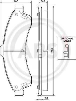 Bremžu uzliku kompl., Disku bremzes