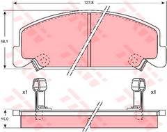 Bremžu kluči GDB764