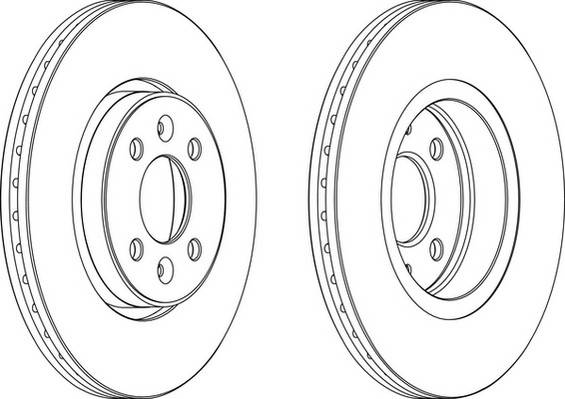 Bremžu diski DDF1124