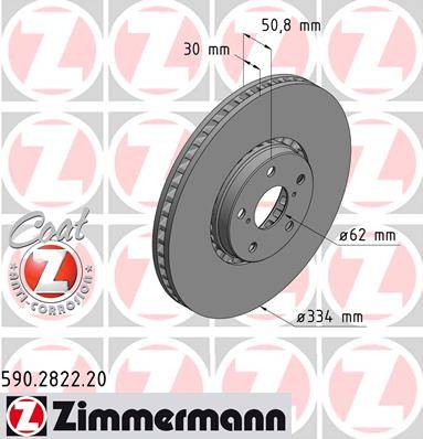 Bremžu disks 590.2822.20