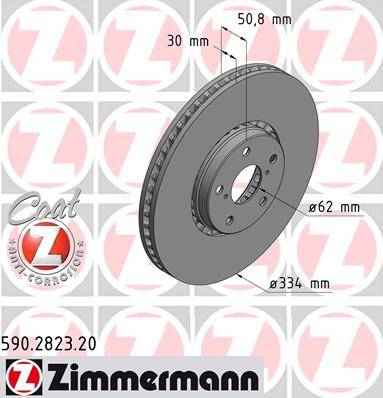 Bremžu disks 590.2823.20