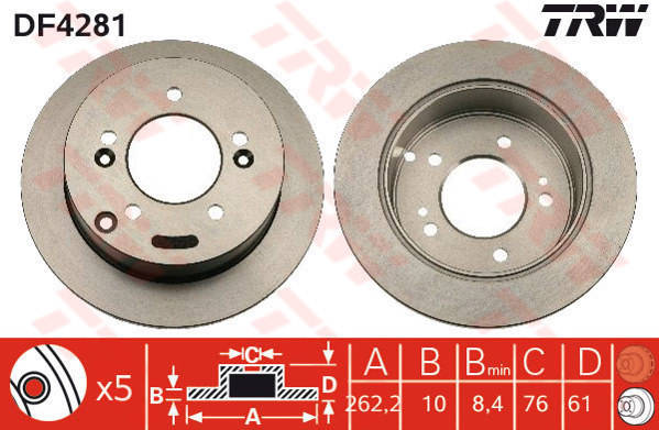 Bremžu disks DF4281