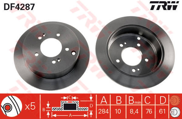 Bremžu disks DF4287