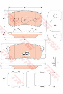 bremžu kluči GDB4600