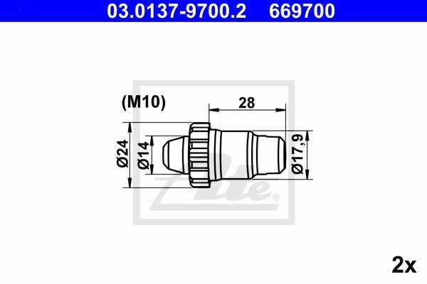 Bremžu remkomplekts 03.0137-9700.2