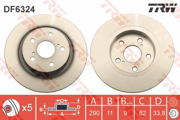 Bremžu disks DF6324