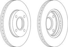 Bremžu disks DDF1072 250.1343.00