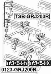 Stabilizatora atsaite 0123-GRJ200R