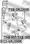 Stabilizatora atsaite 0123-GRJ200R