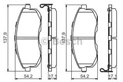 Bremžu uzliku kompl., Disku bremzes