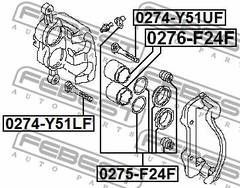 Vadīkla, bremžu suports 0274-Y51LF