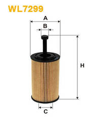 Filtrs WIX/ WL7299  HU612X  ox193d  oe667