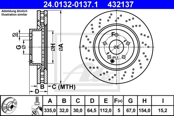 Bremžu disks  24.0132-0137.1 
