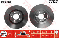 Bremžu disks DF2804S