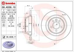 Bremžu disks 08.A536.11