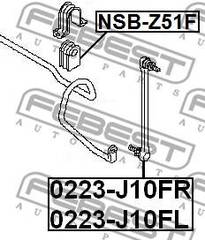 Stabilizatora atsaite 0223-J10FR 