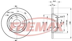 Bremžu disks BD-8014  100.1221.20