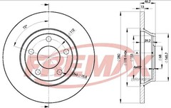 Bremžu disks BD-4064  100.1228.20