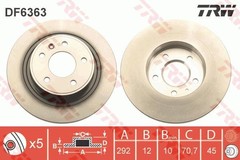 Bremžu disks DF6363