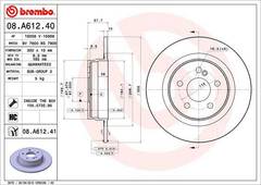 bremžu disks 08.A612.41