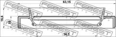 blīvslēgs 95HBY-38631017C   38X63X10X16.6