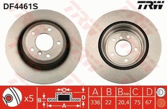 Bremžu disks DF4461S