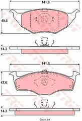 Bremžu uzlikas GDB1375