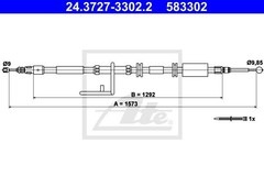 Bremžu trose 24.3727-3302.2