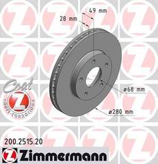 bremžu disks 200.2515.20   NISSAN