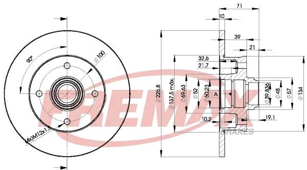 bremžu disks BD-3393