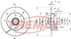 bremžu disks BD-3393