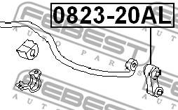 Stabilizatora atsaite 0823-20AL