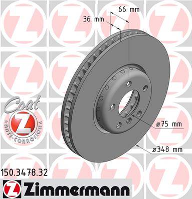 Bremžu disks 150.3478.32