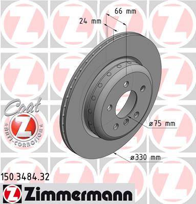 Bremžu disks 150.3484.32