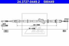 Bremžu trose 24.3727-0449.2